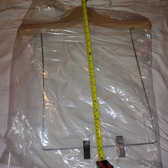 NWTs Set of 2 Wooden Hangers/Medal W/Clips Very Large. See Picture For Size* - Picture 2 of 7